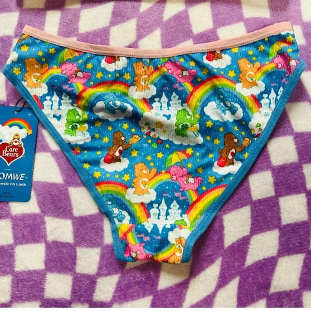 NWT Care Bears x Romwe bra and panty set size S - Picture 4 of 8